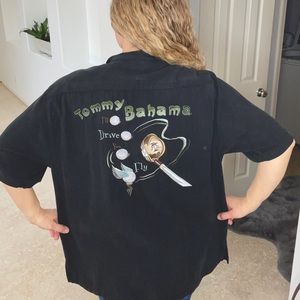 Tommy Bahama golf design button down.